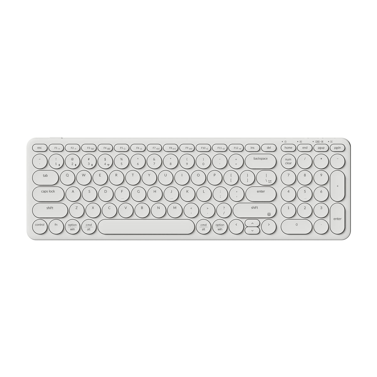 Keychron B4 Pro Ultra-slim Wireless Keyboard Ivory White