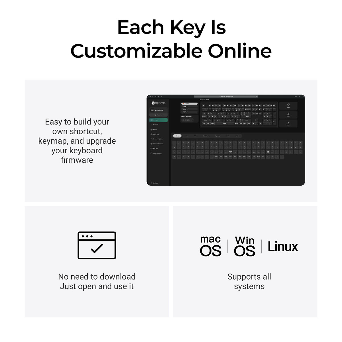 Keychron K10 Max Launcher Customization
