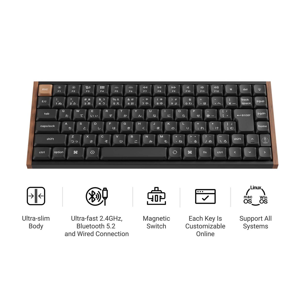 Keychron K3 HE Wireless Magnetic Switch Keyboard (Japan JIS Layout)