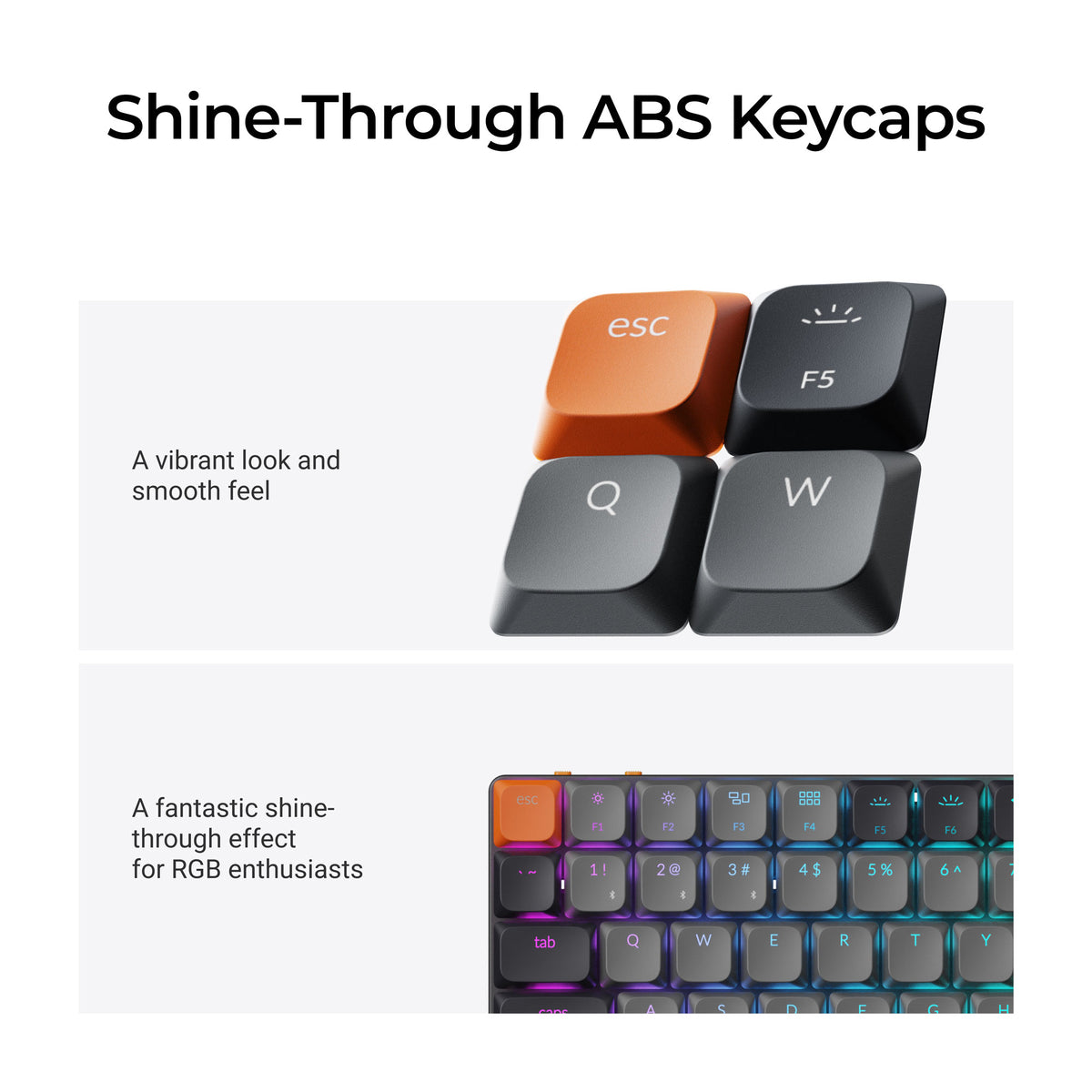 Keychron K3X Shine-through ABS Keycaps