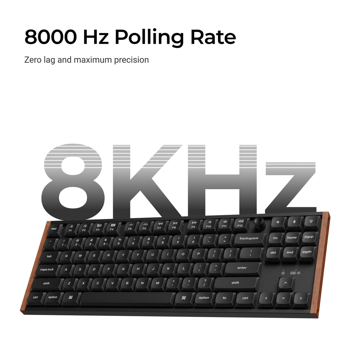 Keychron K1 Ultra 8K Wireless Custom Mechanical Keyboard Features 8000 Hz Polling Rate