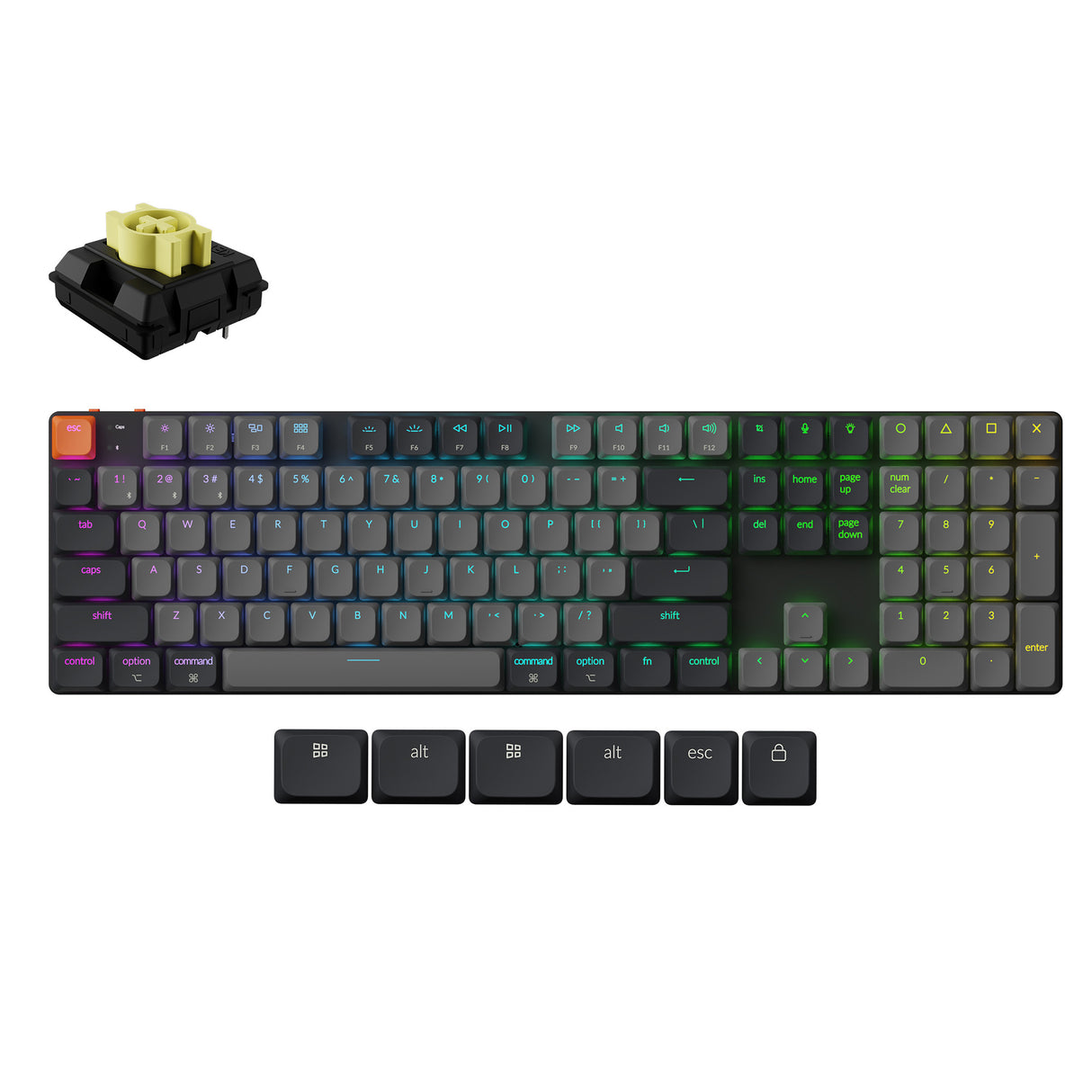 Keychron-K5-Version-2-QMK-Ultra-Slim-Wireless-Custom-Mechanical-Keyboard-Banana-Switch-with-RGB-Backlight