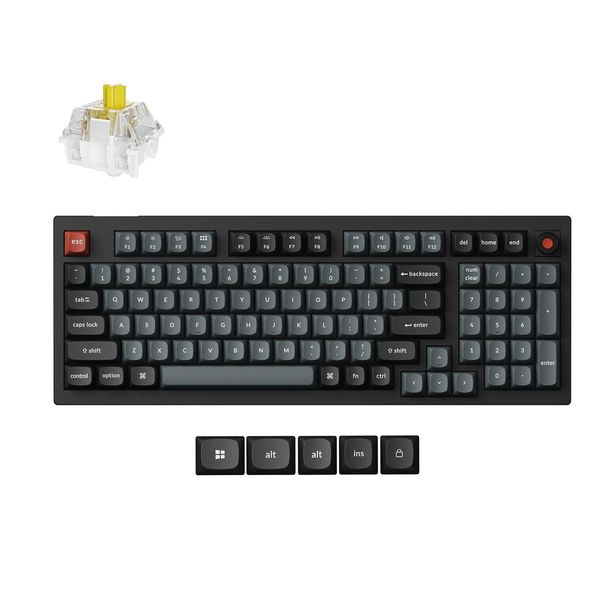 Keychron-V5-8K-Wired-Hot-swappable-RGB-Backlight-Banana-Switch---Banana