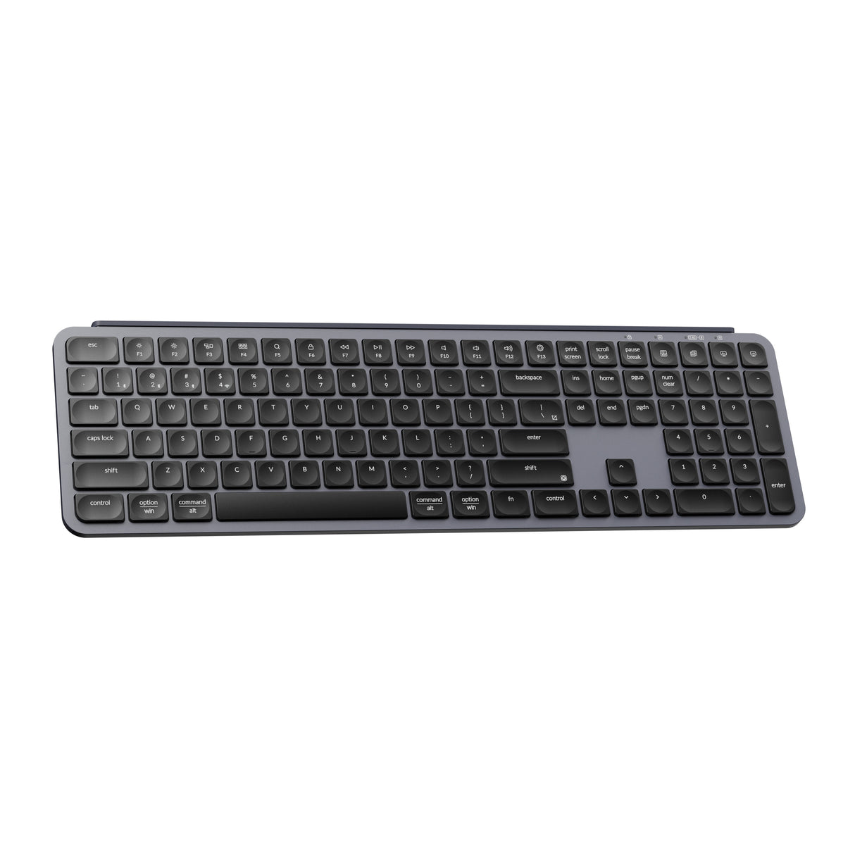 Keychron B6 Pro Ultra Slim Wireless Keyboard full size Layout for Mac Windows Linux Space Gray 2
