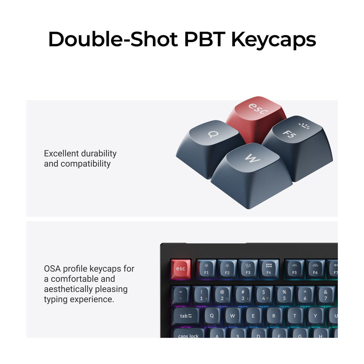 Keychron V6 Max Double-shot PBT Keycaps