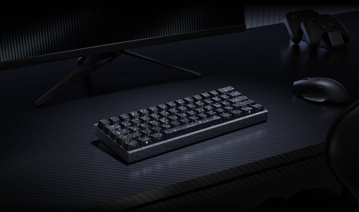 Keychron Carbon 60 HE 8K is not only a compact keyboard. It is a carbon fiber desk object built for high-end setups, collectors, and gift buyers who care as much about presence as performance.