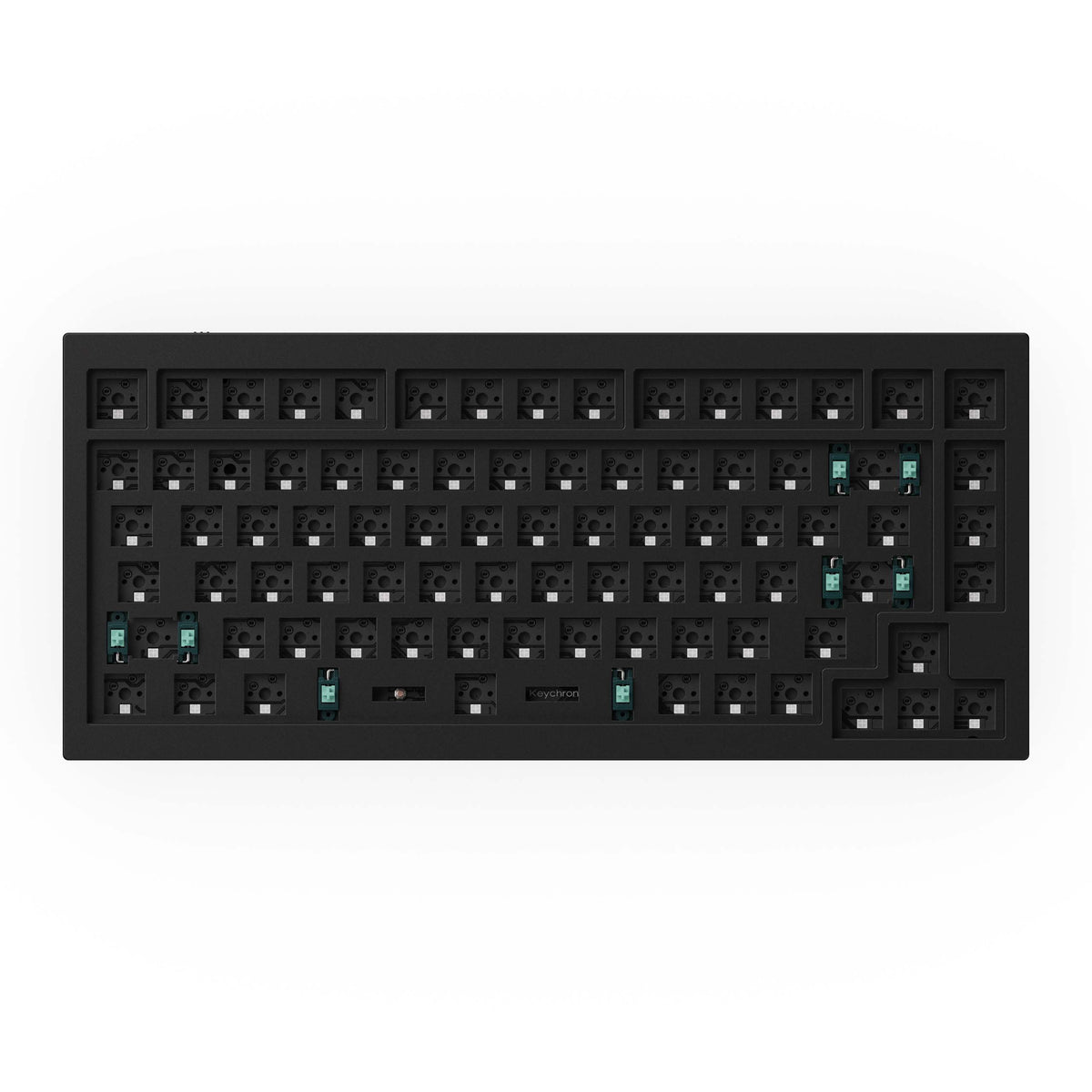 Keychron-Q1-75-percent-QMK-Custom-Mechanical-Keyboard-version-2-barebone-black