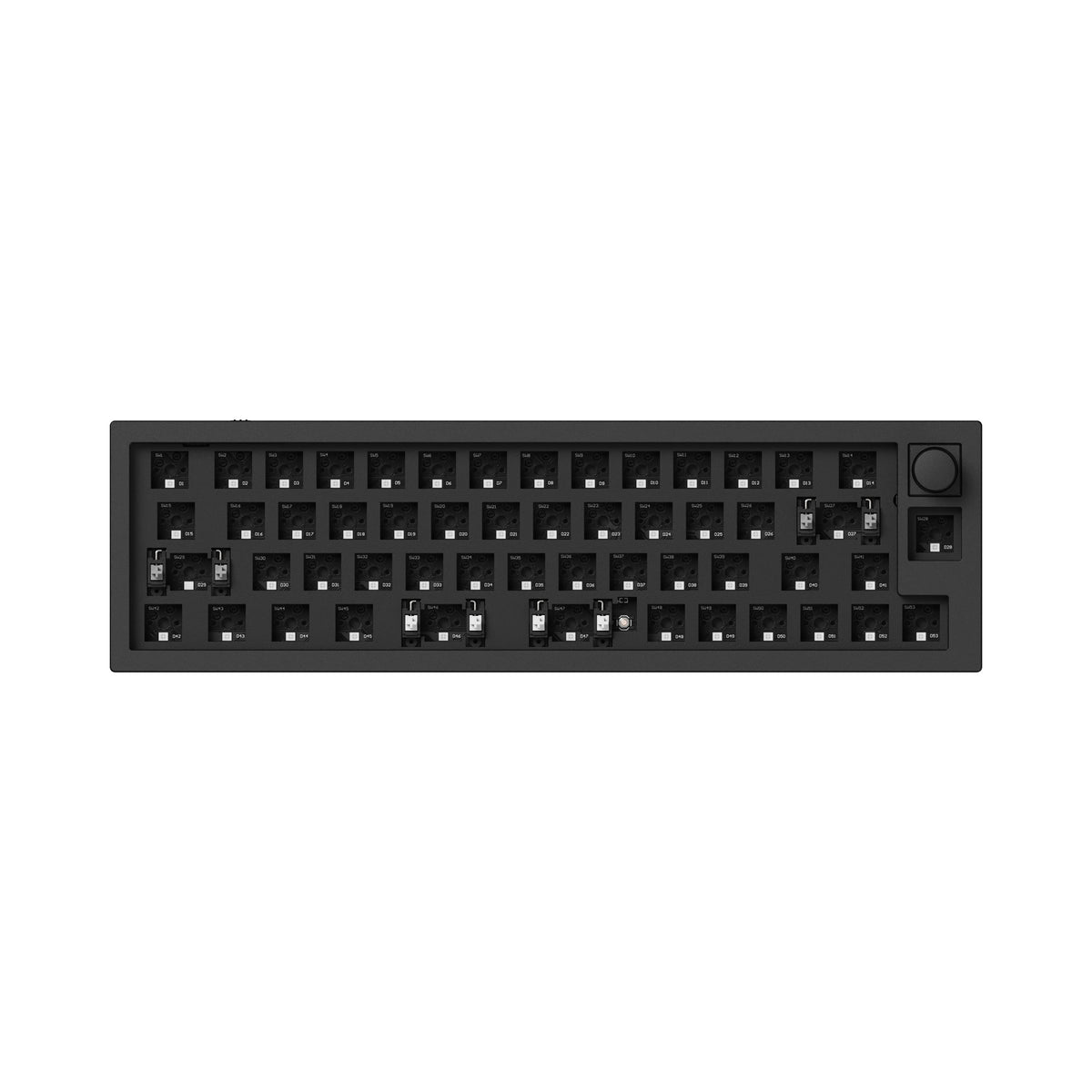 Keychron Q9 Plus QMK/VIA custom mechanical keyboard 40% layout barebone knob version