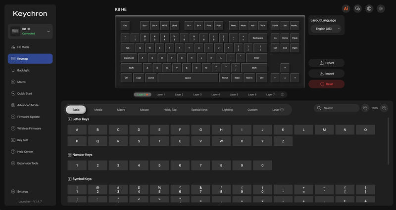 Keychron Launcher uitgelegd: toetsen, macro's, firmware en AI