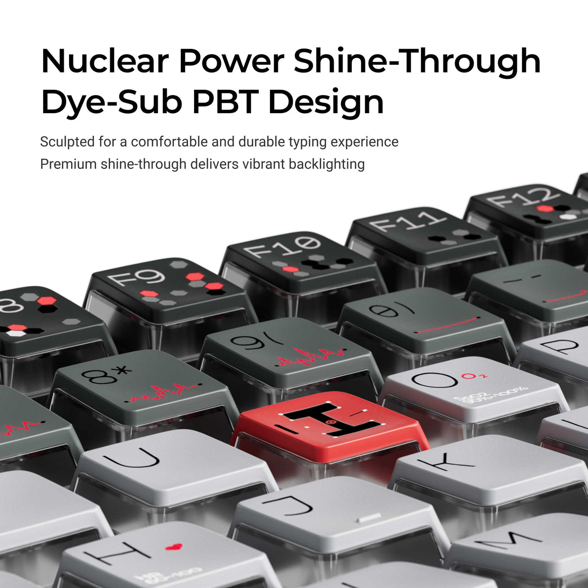 Bio-Individual Keycap Set Shine-through design