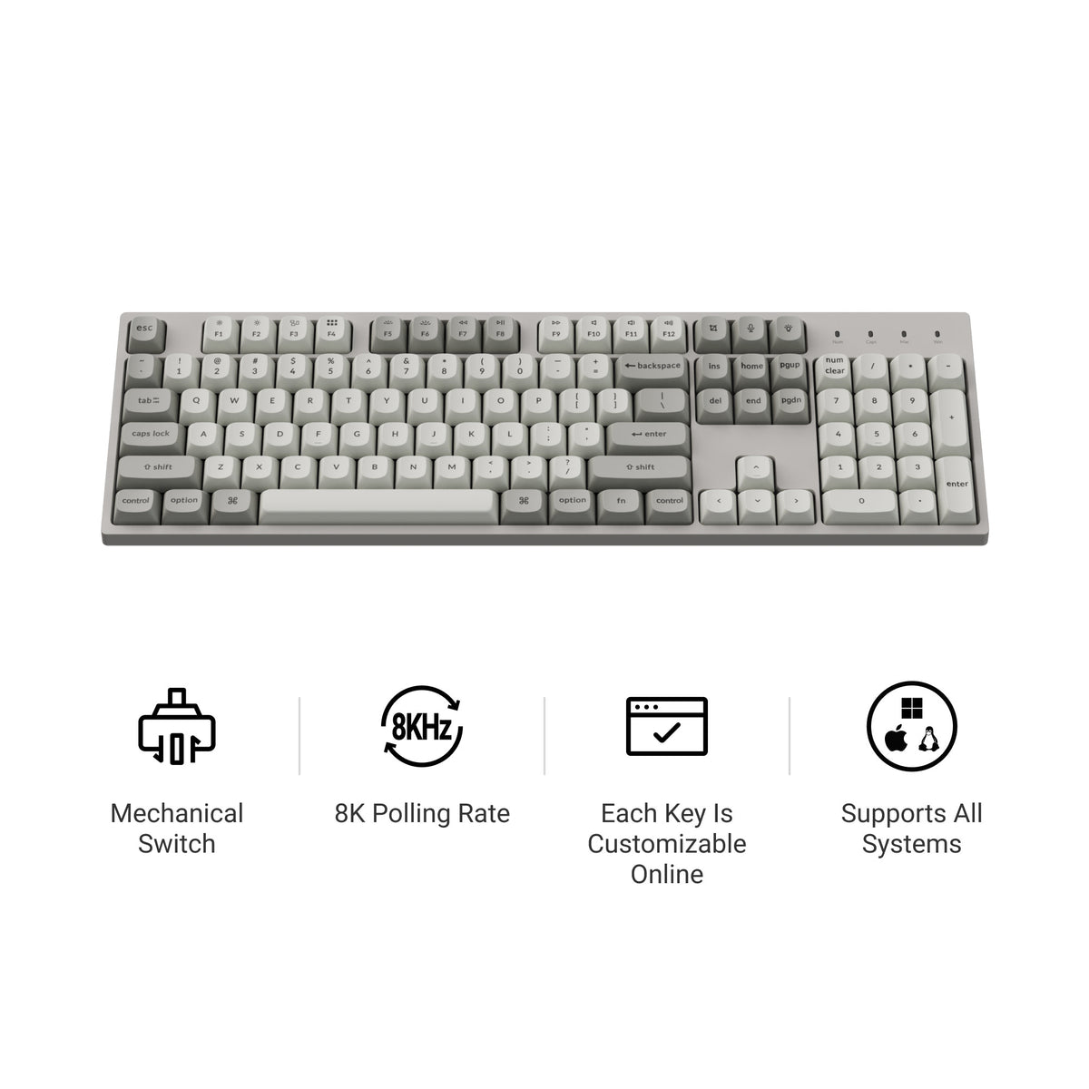 Keychron C2P 8K Iconic Features