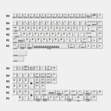 Classic Piano-Cherry Profile Dye-Sub PBT Full Keycap Set Size