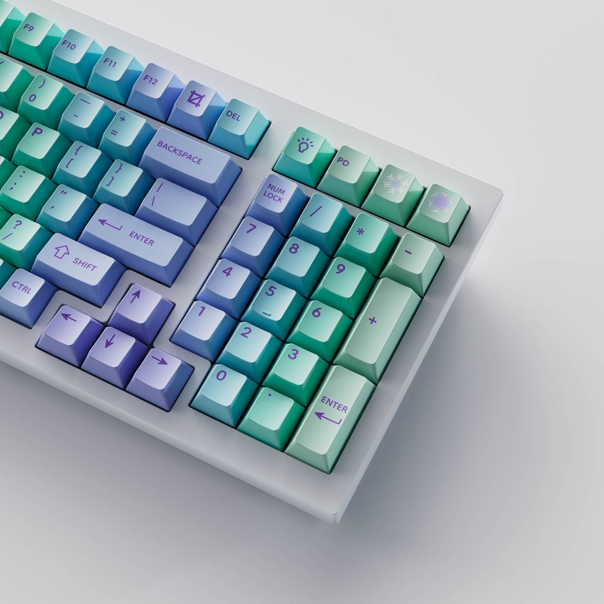 Cloud and Snow - Cherry Profile Dye-Sub PBT Full Keycap Set