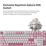 J3 SE Keychron Sakura Milk Switch