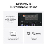 Keychron K2 HE Wireless Magnetic Switch Custom Keyboard - Concrete Edition Launcher Customization