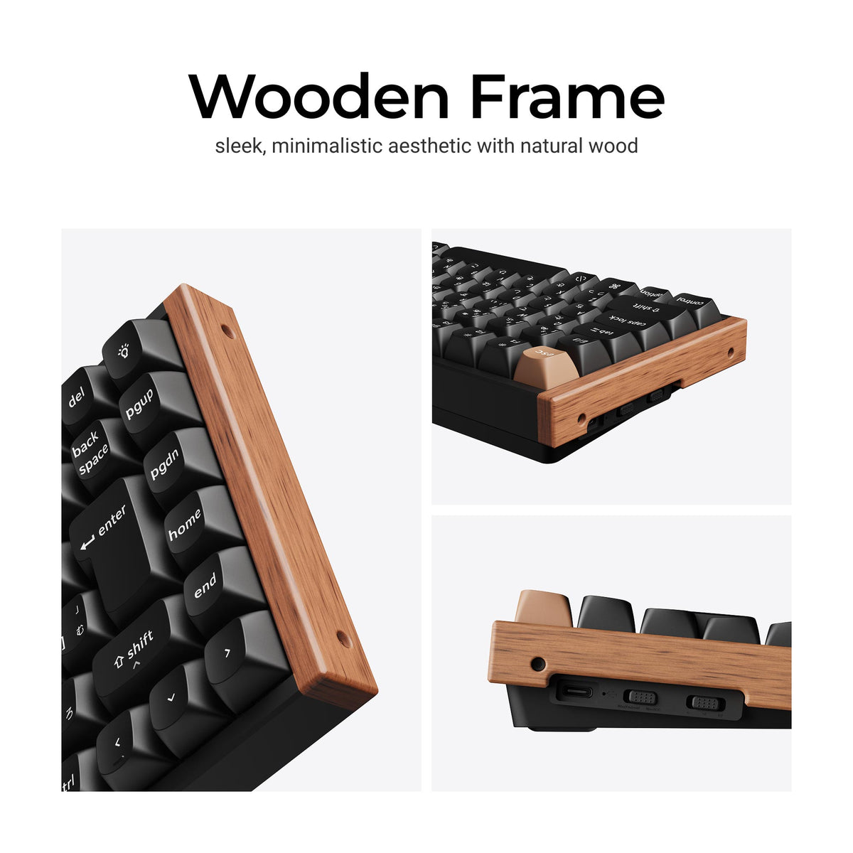 Keychron K2 HE JIS Wooden Frame