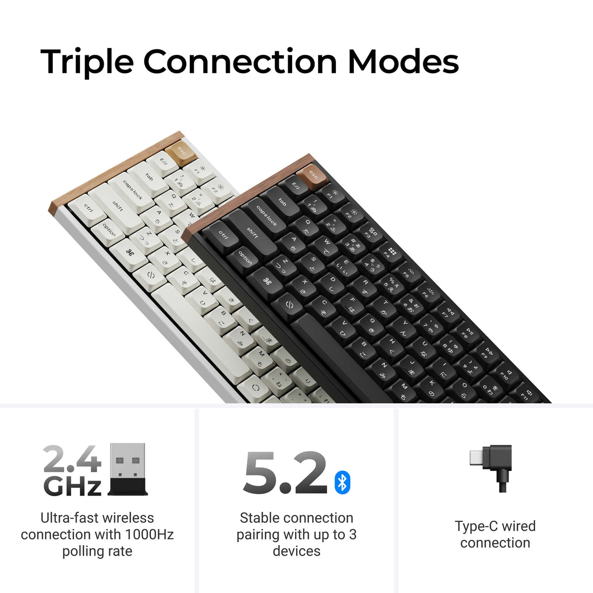 Keychron K3 HE Wireless Magnetic Switch Keyboard (Japan JIS Layout)