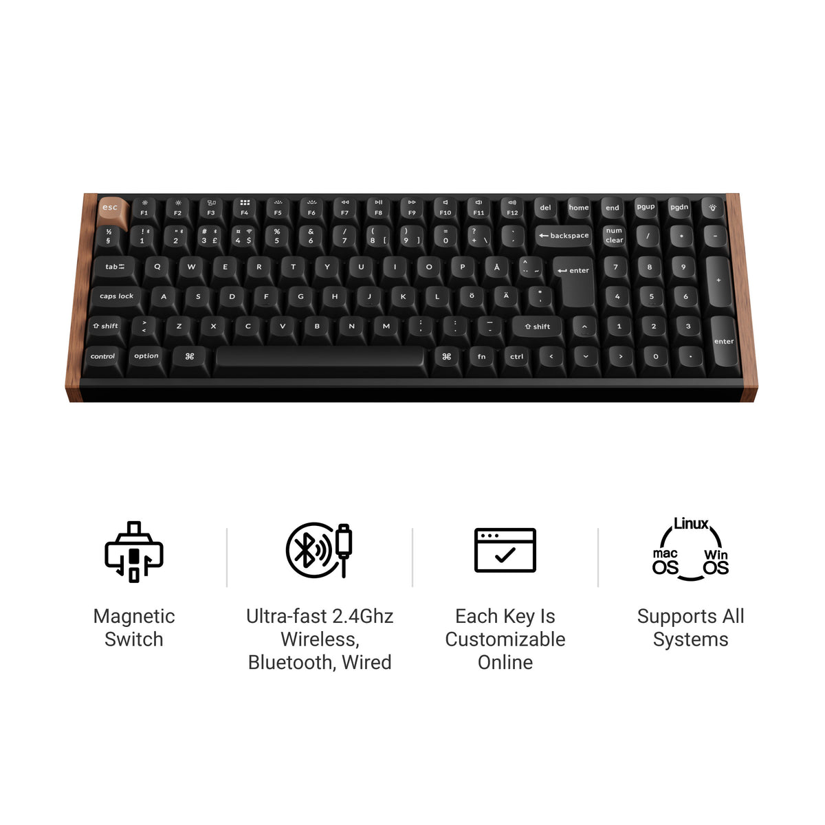 Keychron K4 HE Wireless Magnetic Switch Custom Keyboard ISO Layout Col