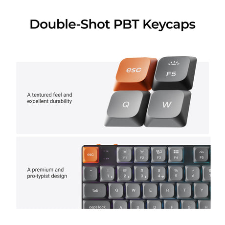 Keychron K5 Max Double-shot PBT Keycaps