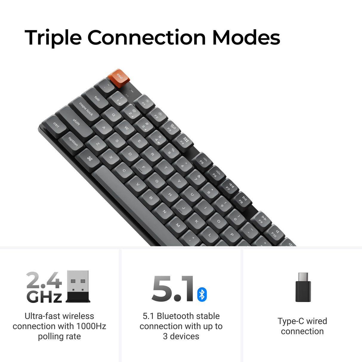 Keychron K5 Max Triple Connection Modes