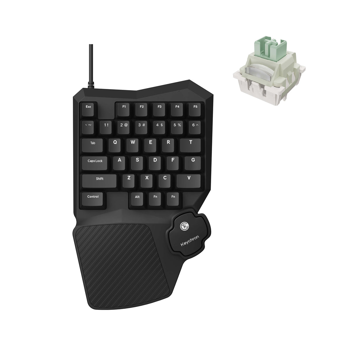 Keychron C0 HE 8K Wired Hot-swappable RGB Backlight Magnetic Switch - Black