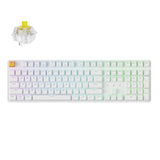 Keychron J5 QMK Wireless Custom Mechanical Keyboard RGB Backlight White Keychron Super Banana