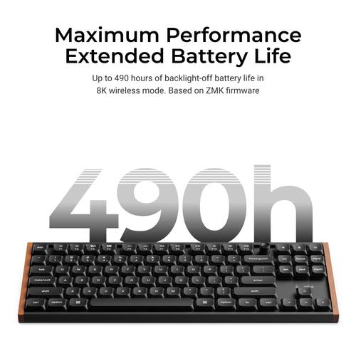 Keychron K1 Ultra 8K Wireless Custom Mechanical Keyboard Features Maximum Performance Extended Battery Life