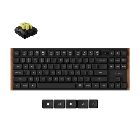 Keychron K1 Ultra 8K Wireless Custom Mechanical Keyboard Milk POM Switch Banana