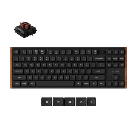 Keychron K1 Ultra 8K Wireless Custom Mechanical Keyboard Milk POM Switch Brown