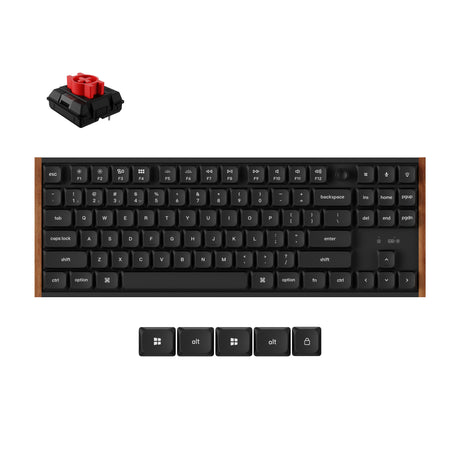 Keychron K1 Ultra 8K Wireless Custom Mechanical Keyboard Milk POM Switch Red