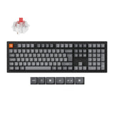 Keychron K10 Max QMK Wireless Custom Mechanical Keyboard RGB Backlight 100percent Layout Fully Assembled Hot Swappable Keychron Super Red ISO German Layout