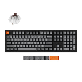 Keychron K10 Max QMK Wireless Custom Mechanical Keyboard RGB Backlight  100% Layout Fully Assembled for Mac Windows Linux Hot Swappable Keychron Super Brown