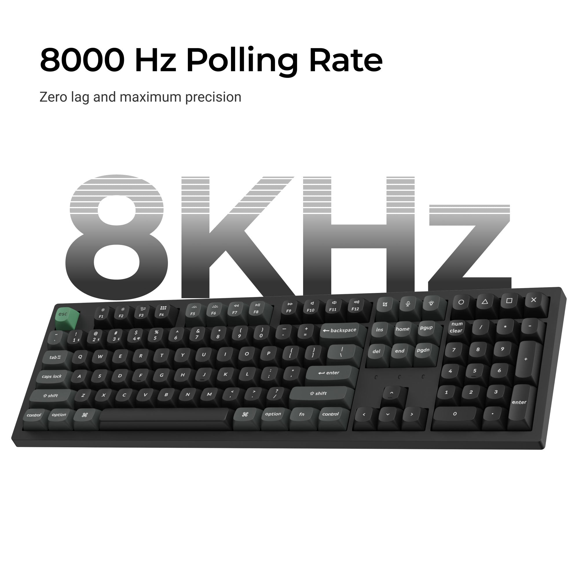 Keychron K10 Ultra 8K Wireless Custom Mechanical Keyboard 8000 Hz Polling Rate 