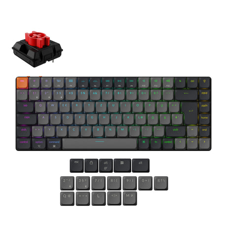 Keychron-K3-Version-3-Ultra-Slim-Wireless-Mechanical-Keyboard-DE-ISO-Red