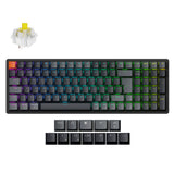 Keychron K4 QMK Wireless Mechanical Keyboard ISO-UK Aluminum Banana Switch