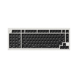 Keychron Q12 Max QMK/VIA Wireless Custom Mechanical Keyboard 96 Percent Layout Aluminum White for Mac Windows Linux Barebone Knob