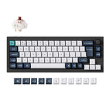 Keychron Q2 Max QMK/VIA wireless custom mechanical keyboard 65 percent layout full aluminum black for Mac Windows Linux Gateron Jupiter brown ISO UK layout