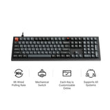Keychron V6 8K QMK Wired Custom Mechanical Keyboard