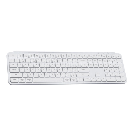 Keychron B6 Pro Ultra Slim Wireless Keyboard full size Layout for Mac Windows Linux Ivory White