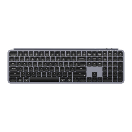 Keychron B6 Pro Ultra Slim Wireless Keyboard full size Layout for Mac Windows Linux Space Gray