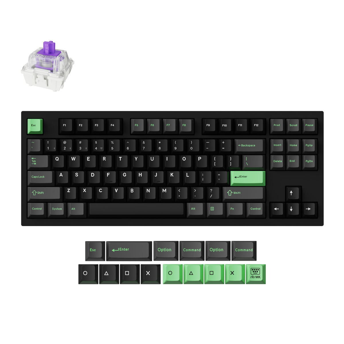 Lemokey-P3-HE-Wireless-Custom-Gaming-Keyboard-Black-Aluminum-Frame-Gateron-Double-Rail-Magnetic-Nebula-Switch-Non-Shine-Through-Double-Shot-PBT-Keycaps-Version