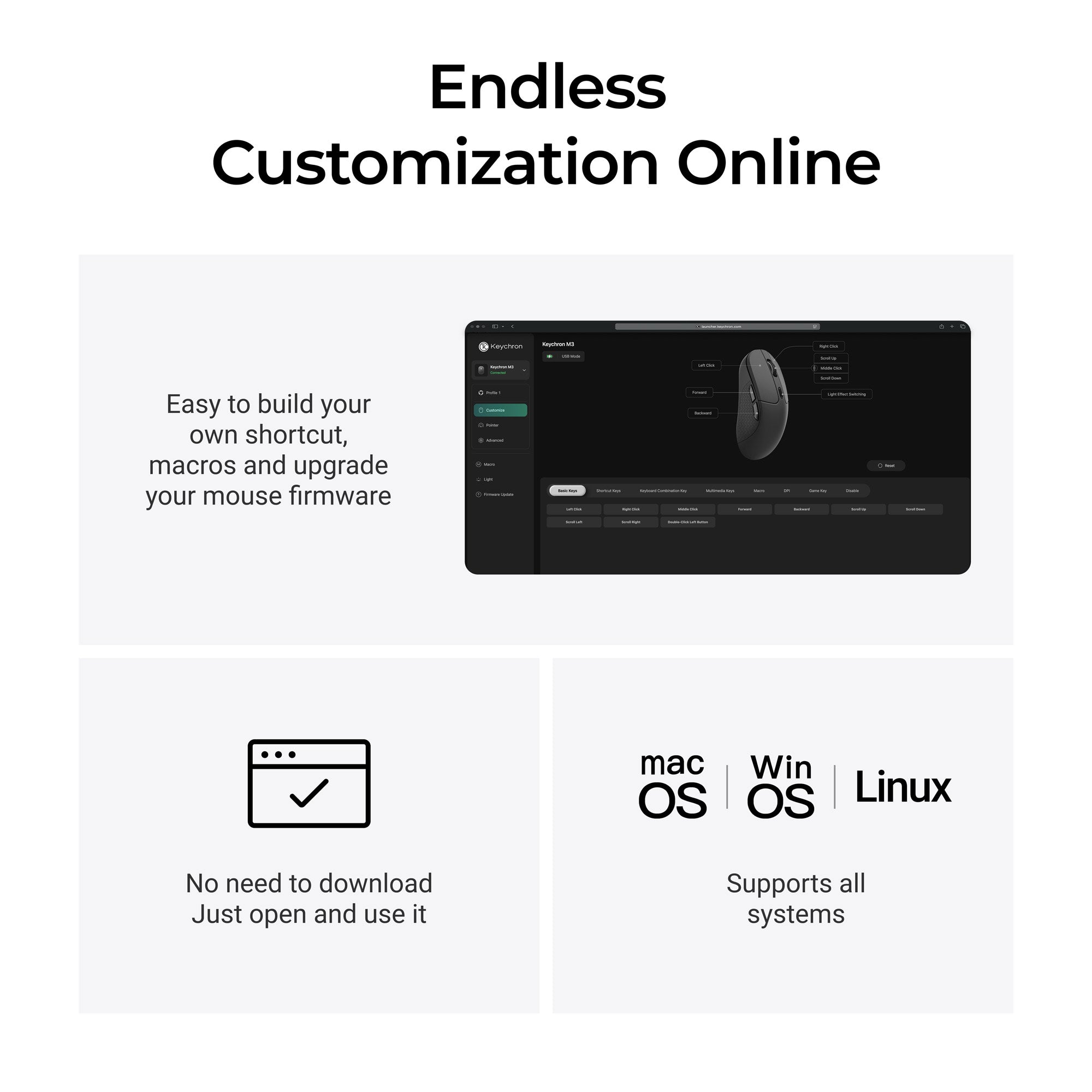 Keychron M3 Launcher Customization