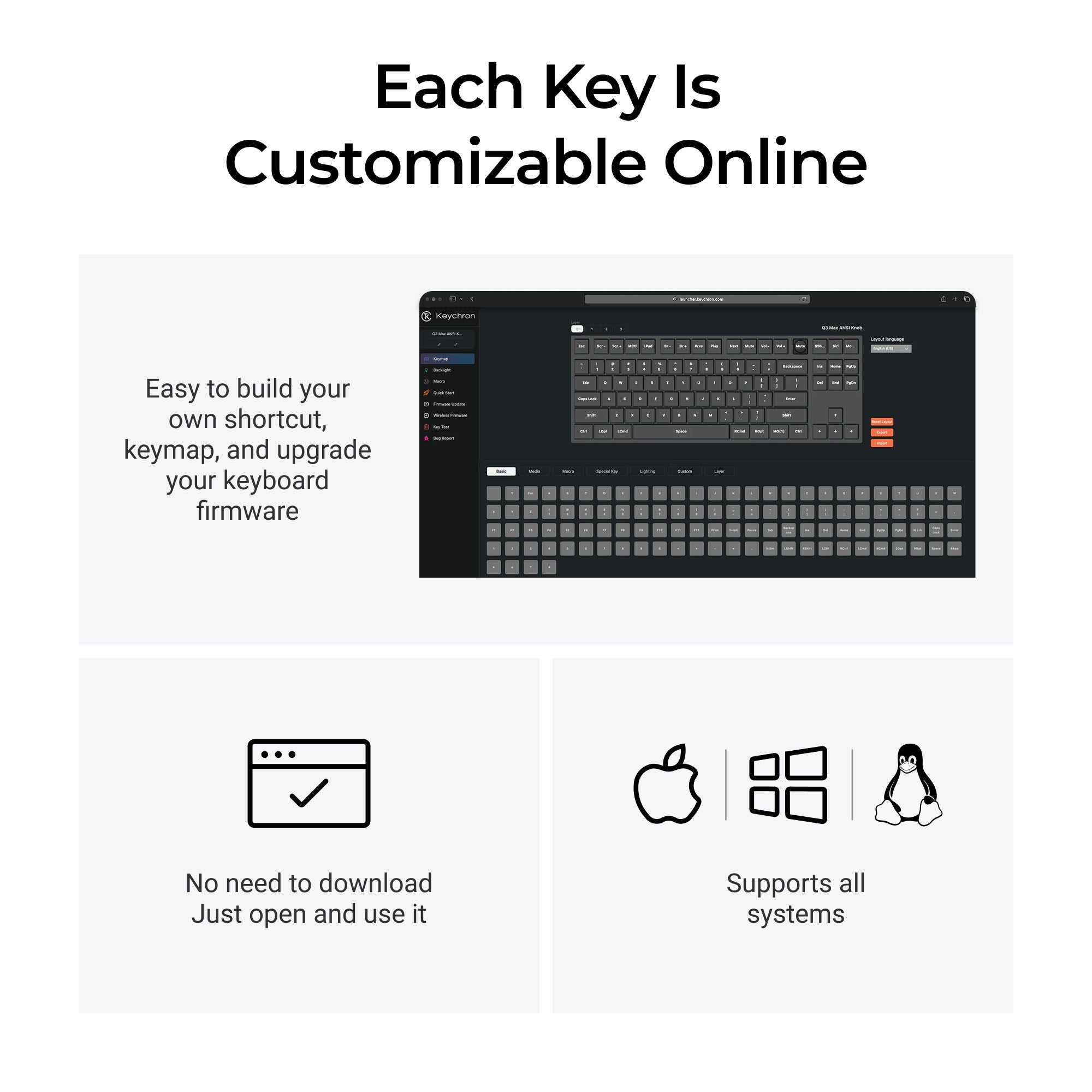 Keychron Q3 Max Launcher Customization