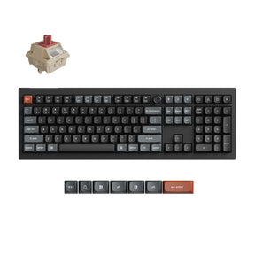 Keychron V6 Ultra 8K Wireless Hot-swappable RGB Backlight Red Switch - Black