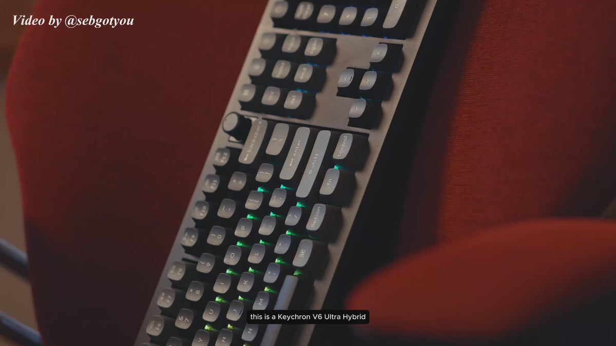The Keychron V6 Ultra Hybrid 8K is Keychron’s first keyboard to combine magnetic and mechanical switches, with true hot-swappability on every key and automatic switch recognition—no manual setup required.

With an 8K polling rate, tri-mode connectivity (wired, 2.4 GHz, and Bluetooth), support for macOS, Windows, and Linux, and a 4000 mAh battery delivering up to 200 hours of battery life, it offers speed, flexibility, and long-lasting performance.

