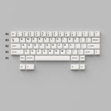 Cherry Profile Double-Shot PBT Keycaps Full Set Black on White Bow