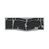 Keychron Q14 Pro QMK/VIA wireless custom mechanical keyboard 96 percent Alice layout full aluminum grey frame for Mac Windows Linux with RGB backlight hot-swappable barebone