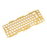 Keychron q2 custom mechanical keyboard brass plate for iso layout